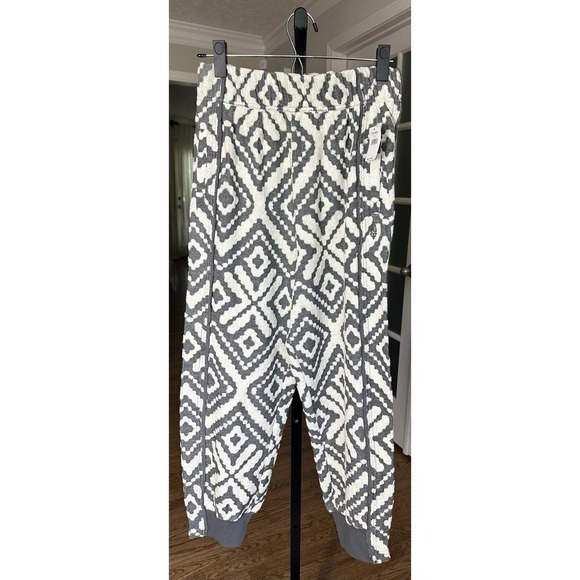 Free People Black and White Geometric Joggers - Picture 3 of 11